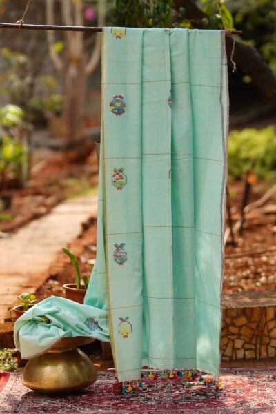 cotton muslin jamdani saree