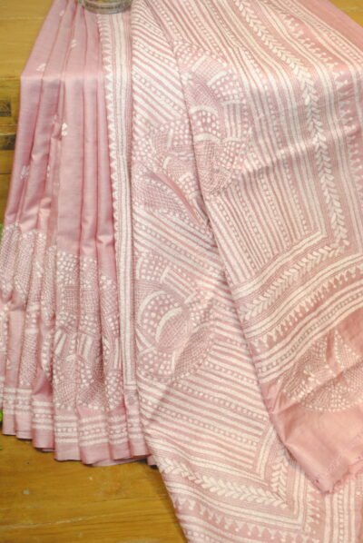 tussar kantha silk